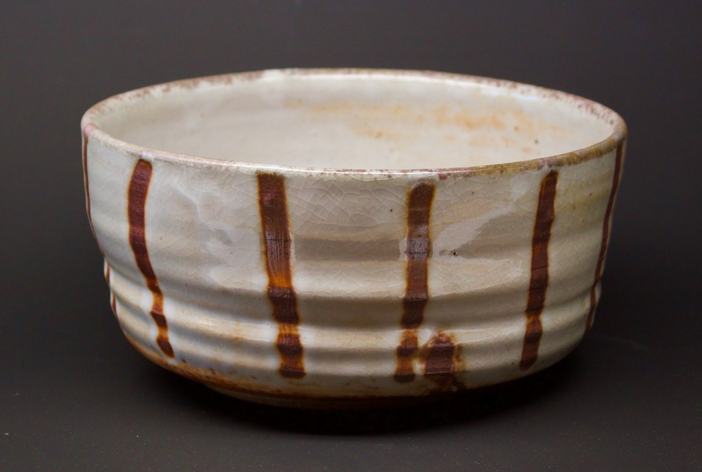 5. Bowl with Shino glaze
4" deep, 8" wide
$165